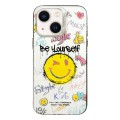 For iPhone 14 Colorful Pattern TPU + PC Phone Case(Smile)