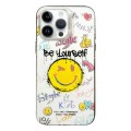 For iPhone 13 Pro Colorful Pattern TPU + PC Phone Case(Smile)