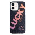 For iPhone 11 Colorful Pattern TPU + PC Phone Case(LUCKY)