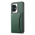 For Honor 100 Calf Texture Card Bag Design Full Coverage Phone Case(Green)