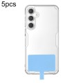 5pcs Ultra-Thin Universal Phone Lanyard Strap Patch Gasket(Blue)