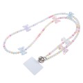 Phone Anti-lost Colorful Bead Chain Crossbody Lanyard(Bow Knot)