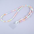 Mobile Phone Anti-lost Dazzling Crossbody Long Bead Chain(Colorful Butterfly)