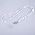 Mobile Phone Anti-lost Flash Diamond Crossbody Long Bead Chain(Silver)