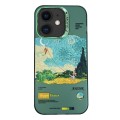 For iPhone 11 Electroplated Lens Illustration Phone Case(Green)