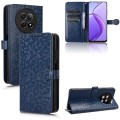 For Realme 12 5G Honeycomb Dot Texture Leather Phone Case(Blue)
