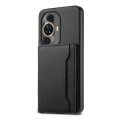 For Huawei nova 11 Calf Texture Card Bag Design Full Coverage Phone Case(Black)