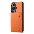 For Huawei nova 11 Pro Calf Texture Card Bag Design Full Coverage Phone Case(Orange)