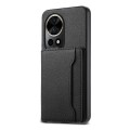 For Huawei nova 12 Pro Calf Texture Card Bag Design Full Coverage Phone Case(Black)