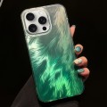 For iPhone 15 Pro Max Foxtail Bronzing Laser Gradient Phone Case(Green)