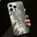 For iPhone 15 Pro Foxtail Bronzing Laser Gradient Phone Case(White)
