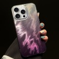For iPhone 15 Pro Foxtail Bronzing Laser Gradient Phone Case(Purple)