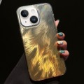For iPhone 14 Foxtail Bronzing Laser Gradient Phone Case(Yellow)