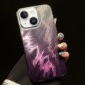 For iPhone 14 Foxtail Bronzing Laser Gradient Phone Case(Purple)