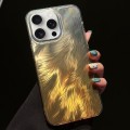 For iPhone 14 Pro Foxtail Bronzing Laser Gradient Phone Case(Yellow)