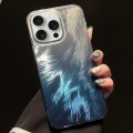 For iPhone 14 Pro Foxtail Bronzing Laser Gradient Phone Case(Blue)