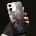 For iPhone 12 Foxtail Bronzing Laser Gradient Phone Case(Black)