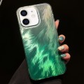 For iPhone 11 Foxtail Bronzing Laser Gradient Phone Case(Green)