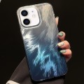 For iPhone 11 Foxtail Bronzing Laser Gradient Phone Case(Blue)
