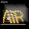 For Macbook Air 13 2024 25pcs 0.26mm 9H Surface Hardness Explosion-proof Tempered Glass Film