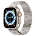 For Apple Watch Series 8 45mm Milanese Loop Magnetic Clasp Stainless Steel Watch Band(Titanium Gold)