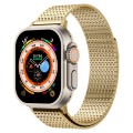 For Apple Watch Series 5 44mm Milanese Loop Magnetic Clasp Stainless Steel Watch Band(Gold)