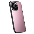 For iPhone 13 Pro Max R-JUST RJ-61 Electroplating Frosted TPU + PC Phone Case(Pink)
