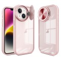 For iPhone 14 Plus Round Camshield TPU Hybrid PC Phone Case(Pink)