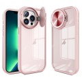 For iPhone 13 Pro Round Camshield TPU Hybrid PC Phone Case(Pink)