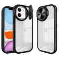 For iPhone 11 Round Camshield TPU Hybrid PC Phone Case(Black)