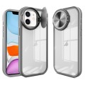 For iPhone 11 Round Camshield TPU Hybrid PC Phone Case(Grey)