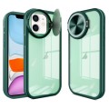 For iPhone 11 Round Camshield TPU Hybrid PC Phone Case(Green)