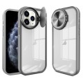 For iPhone 11 Pro Round Camshield TPU Hybrid PC Phone Case(Grey)