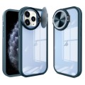 For iPhone 11 Pro Round Camshield TPU Hybrid PC Phone Case(Blue)