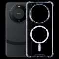 For Huawei Mate 60 / 60 Pro+ Four-corner Airbag TPU Hybrid PC Magsafe Phone Case(Transparent)