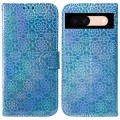 For Google Pixel 8a Colorful Magnetic Buckle Leather Phone Case(Blue)