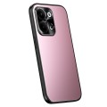 For OPPO Reno9 / Reno9 Pro R-JUST RJ-61 Electroplating Frosted TPU + PC Phone Case(Pink)