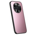 For Huawei Mate 60 Pro R-JUST RJ-61 Electroplating Frosted TPU + PC Phone Case(Pink)