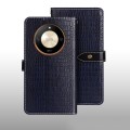 For Honor X9b idewei Crocodile Texture Leather Phone Case(Dark Blue)