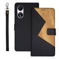 For Honor Play 40 idewei Two-color Splicing Leather Phone Case(Black)