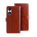 For Honor Play 40 idewei Crazy Horse Texture Leather Phone Case with Holder(Brown)