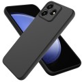 For ZTE Blade V50 Design 4G Pure Color Liquid Silicone Shockproof Phone Case(Black)