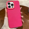 For iPhone 15 Pro Max Creative Lunar Craters TPU Full Coverage Shockproof Phone Case(Rose Red)