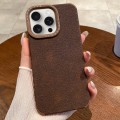 For iPhone 15 Pro Creative Lunar Craters TPU Full Coverage Shockproof Phone Case(Coffee)