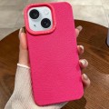 For iPhone 15 Creative Lunar Craters TPU Full Coverage Shockproof Phone Case(Rose Red)
