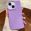 For iPhone 15 Creative Lunar Craters TPU Full Coverage Shockproof Phone Case(Purple)