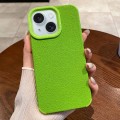 For iPhone 15 Creative Lunar Craters TPU Full Coverage Shockproof Phone Case(Green)