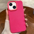 For iPhone 14 Creative Lunar Craters TPU Full Coverage Shockproof Phone Case(Rose Red)