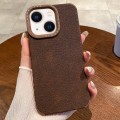 For iPhone 14 Creative Lunar Craters TPU Full Coverage Shockproof Phone Case(Coffee)