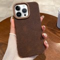For iPhone 14 Pro Max Creative Lunar Craters TPU Full Coverage Shockproof Phone Case(Coffee)